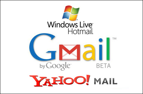 Gmail Yahoo Hotmail