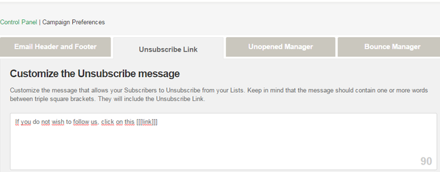 unsubscribemessage