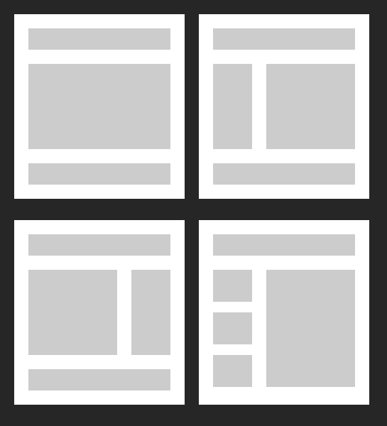 template layout
